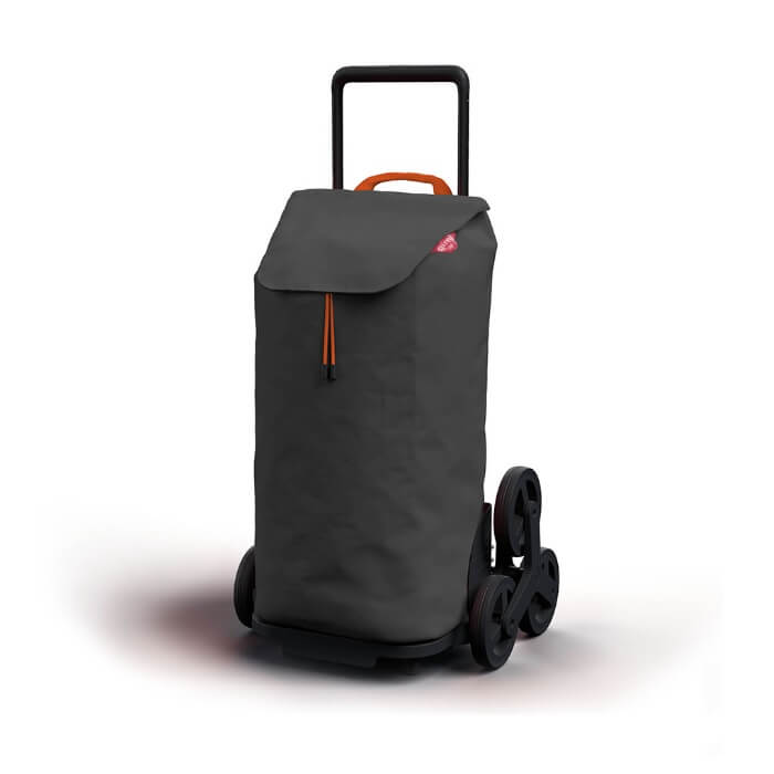 Carrito de la compra Gimi Tris Urban con sistema de 6 ruedas para subir escaleras.