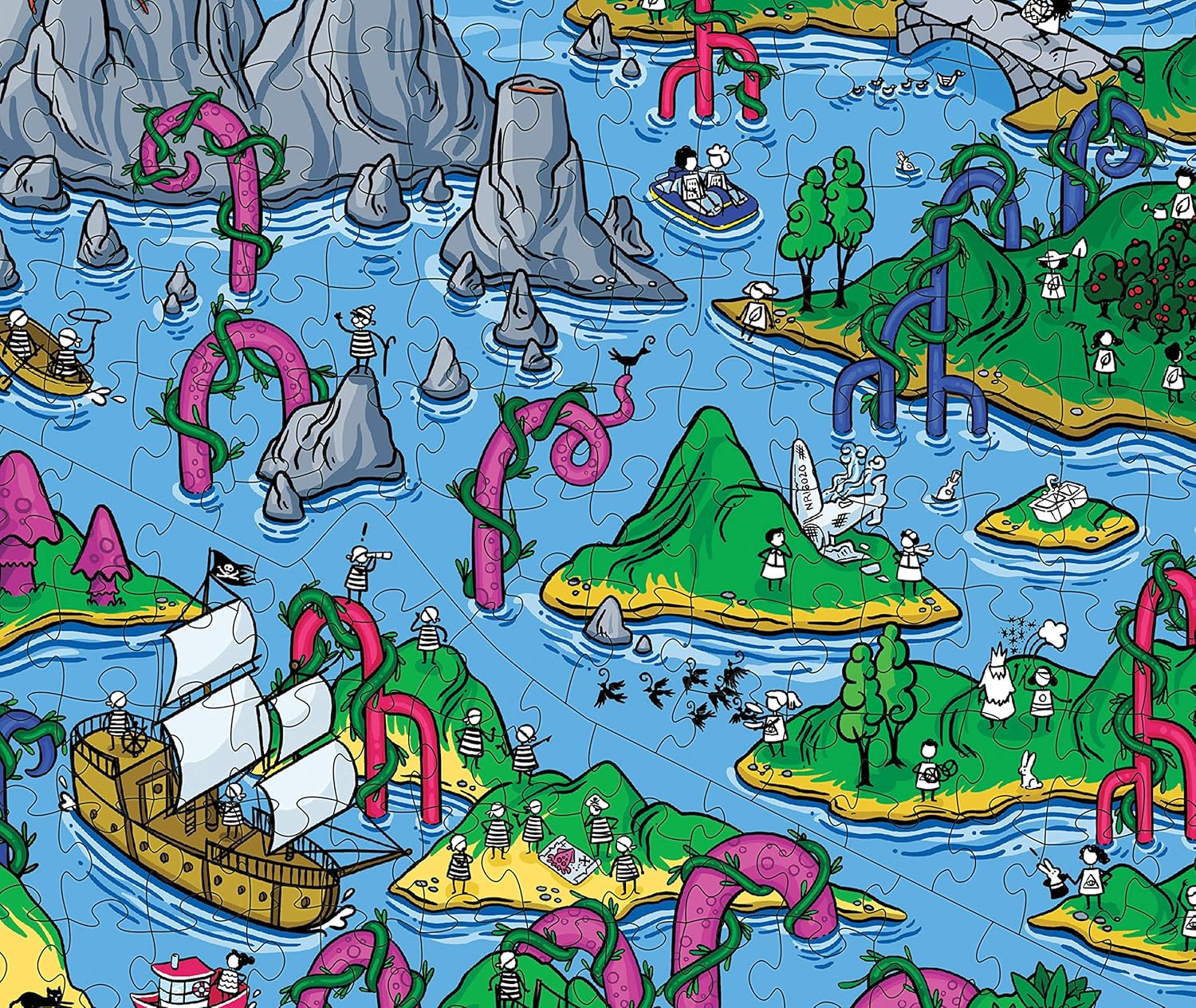Puzzle interactivo 'The Happy Isles' de The Magic Puzzle Company.